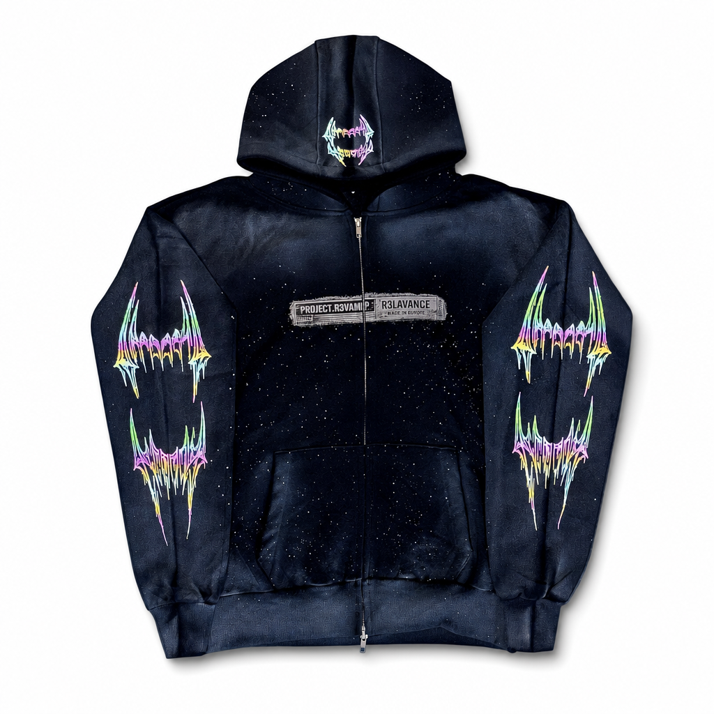 RED TRACE ZIP UP