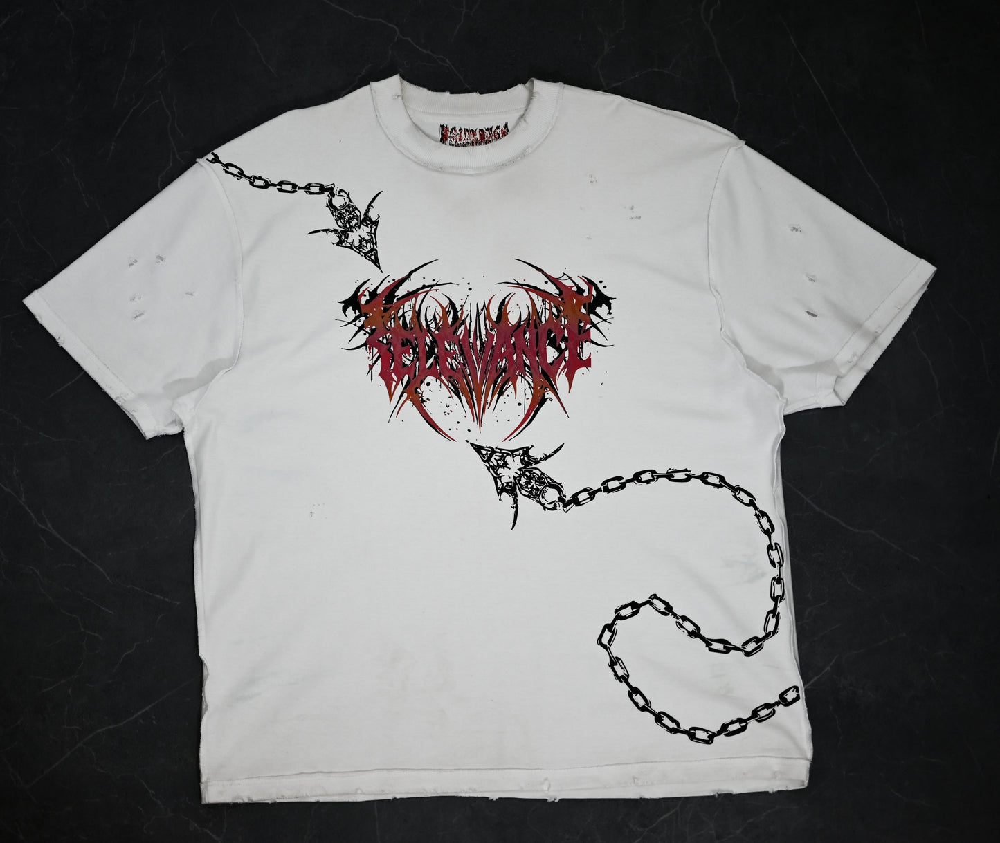 CRIMSON PSYCHO TEE WHITE