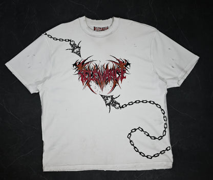 CRIMSON PSYCHO TEE WHITE