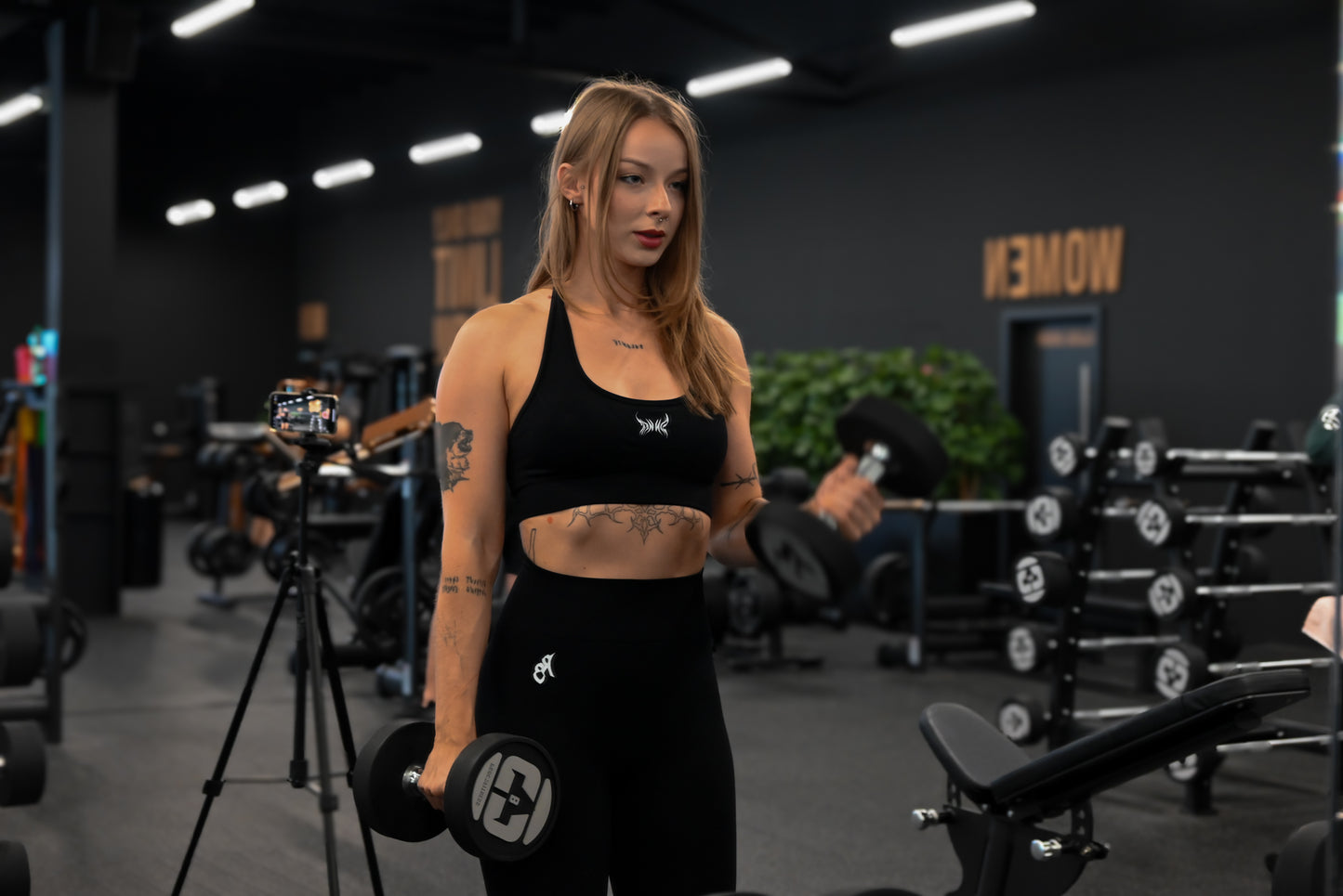 SINNER SPORTS BRA AND LEGGINGS SET