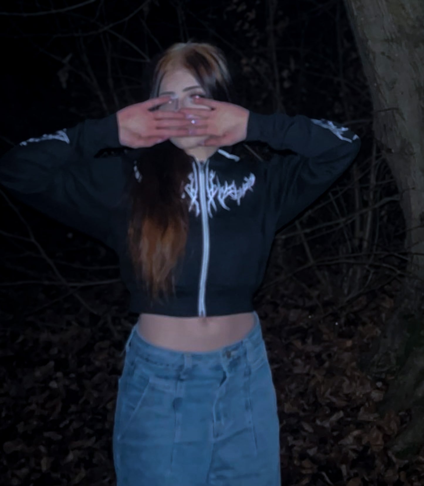 DYSTOPIA CROPPED HOODIE