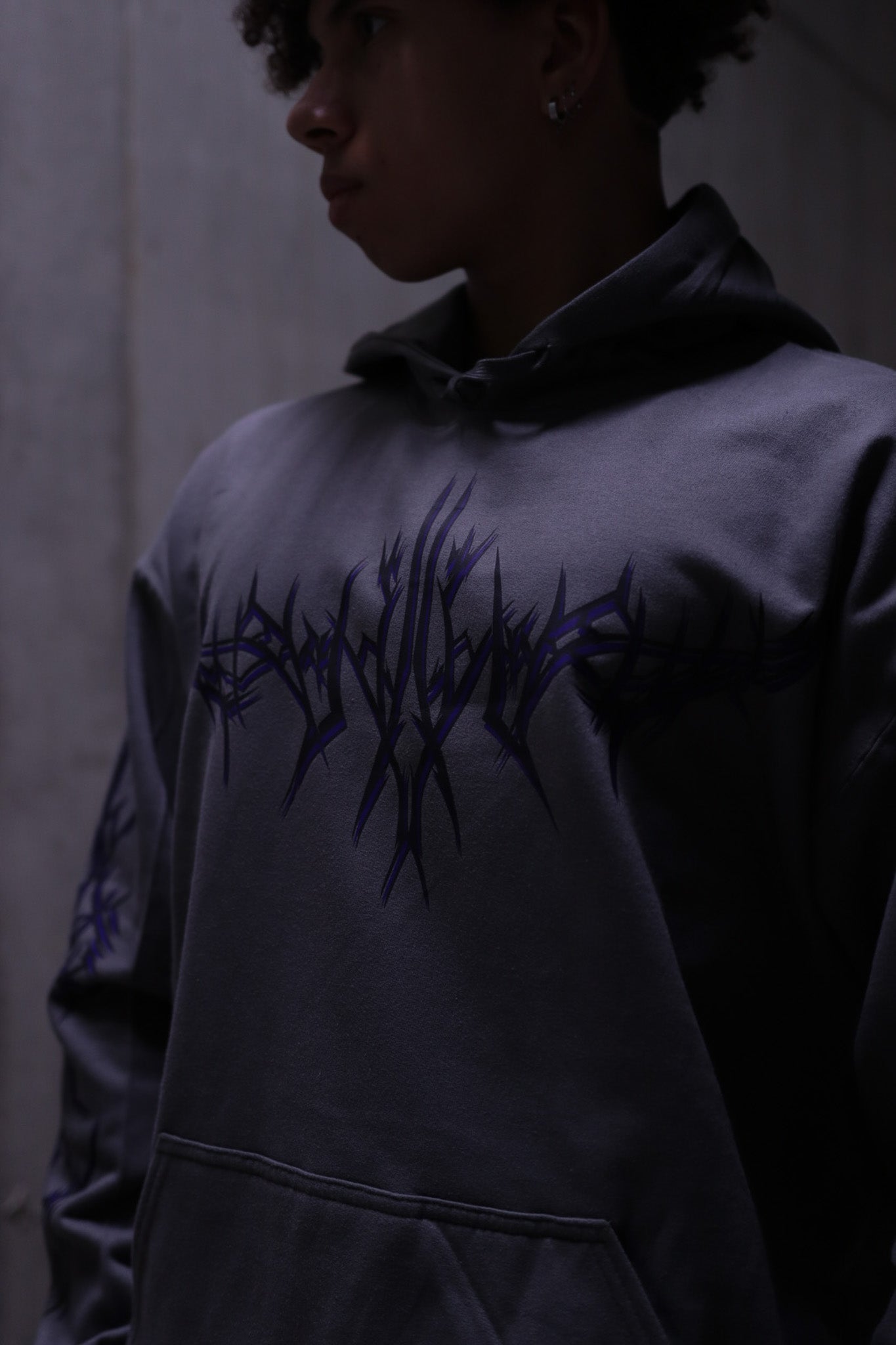 DYSTOPIA HOODIE GREY