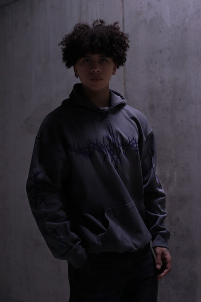 DYSTOPIA HOODIE GREY