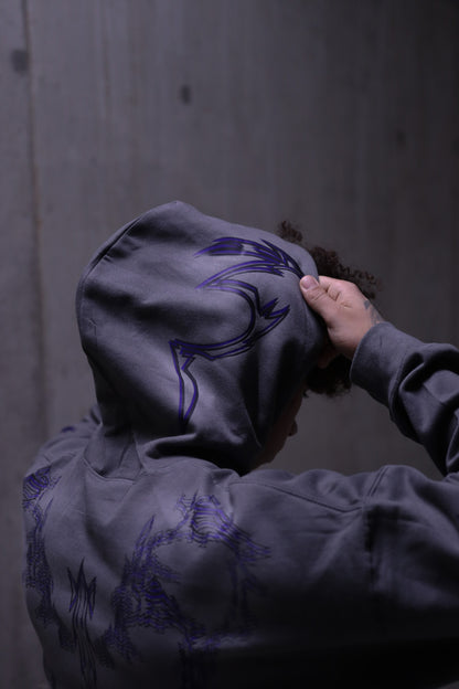 DYSTOPIA HOODIE GREY