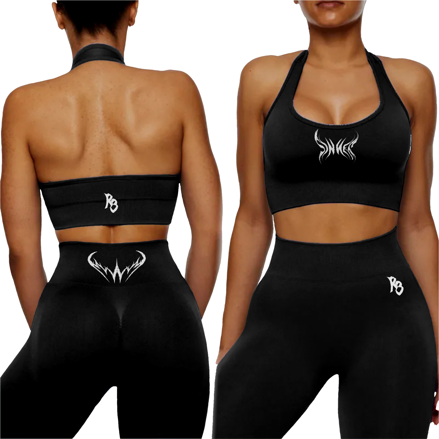 SINNER SPORTS BRA AND LEGGINGS SET