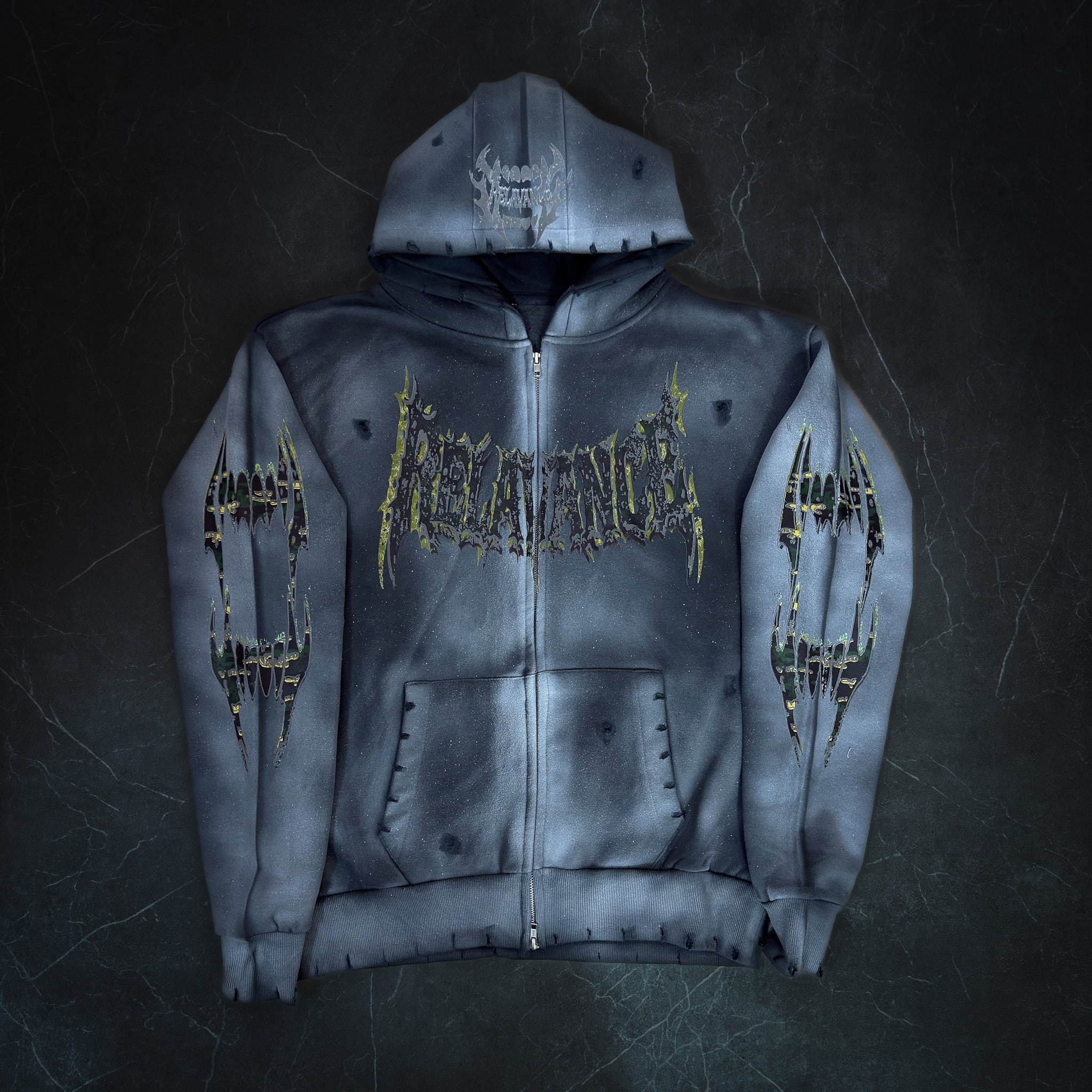 VENINRELIC REFLECTIVE ZIP UP HOODIE