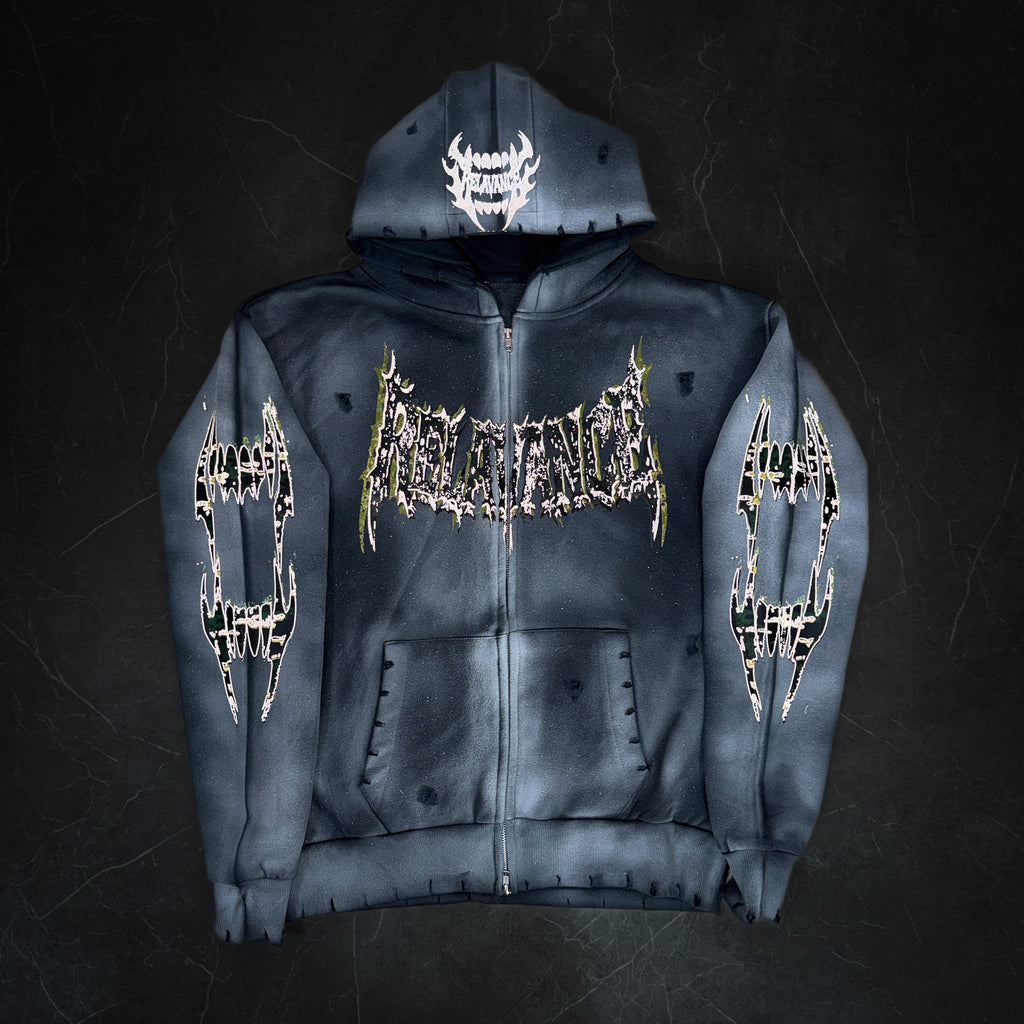 VENINRELIC REFLECTIVE ZIP UP HOODIE