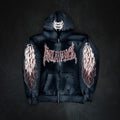 BLOODRELIC REFLECTIVE ZIP UP HOODIE